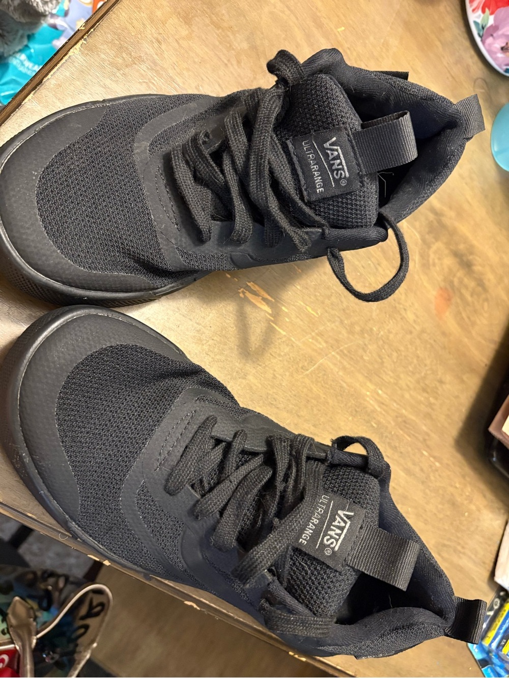Vans Ultrarange Menβs Black Athletic Sneakers